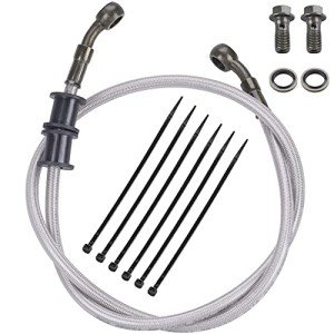 Silver Braided Steel Brake Clutch Oil Hose for ATV