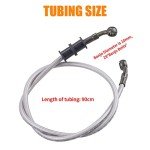 Silver Braided Steel Brake Clutch Oil Hose for ATV