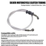 Silver Braided Steel Brake Clutch Oil Hose for ATV