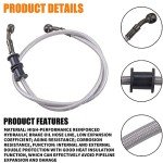 Silver Braided Steel Brake Clutch Oil Hose for ATV