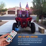 Nilight 4FT RGB LED Whip Lights with Remote