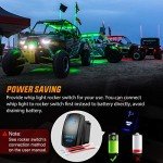 Nilight 4FT RGB LED Whip Lights with Remote