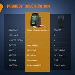 Nilight LED Rocker Switch for Lights with Jumper Wires