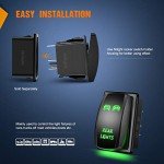 Nilight LED Rocker Switch for Lights with Jumper Wires