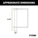 CURT 25080 Trailer Coupler Pin, 1/4-Inch