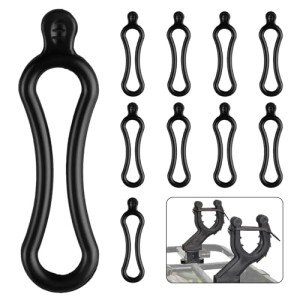 10-Pack Rubber Snubber Straps for ATV Racks