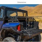 Tusk Black Cargo Rack for Polaris General 1000