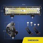Nilight 12-Inch 300W LED Light Bar Combo