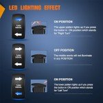 Nilight ATV Turn Signal Switch Kit with Relay