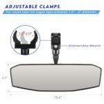 Adjustable UTV Rear View Mirror for Roll Cages