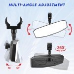 Adjustable UTV Rear View Mirror for Roll Cages