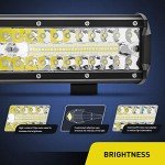 Nilight 12-Inch 300W LED Light Bar Combo