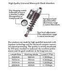12.5" Motorcycle Shock Absorbers for ATV & Bikes