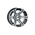 ITP SS212 Black Machined Alloy ATV Wheel 12x7