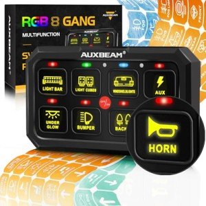 Auxbeam 8 Gang RGB Switch Panel for Offroad Vehicles