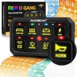 Auxbeam 8 Gang RGB Switch Panel for Offroad Vehicles