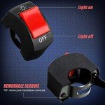 Motorcycle Headlight Toggle Switch - 12V Push Button