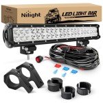 Nilight 20" 126W LED Light Bar with Mounting Kit