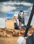 KEMIMOTO 8"x5.3" UTV Side Mirrors - Wide View