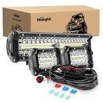 Nilight 12" LED Light Bar Combo for ATVs
