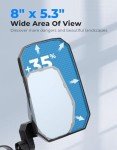 KEMIMOTO 8"x5.3" UTV Side Mirrors - Wide View