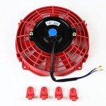 7" Electric Slim Radiator Cooling Fan - Red