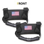ATV Roll Bar Grab Handles with US Flag, 2 Pack