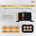 Auxbeam 6 Gang Switch Panel for ATV and UTV