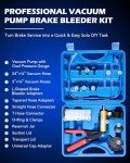 Orion Motor Tech Brake Bleeder Kit with Vacuum Pump