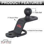 3-Way ATV/UTV Hitch Adapter with 2-Inch Ball