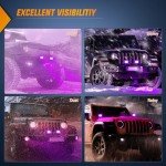 Nilight LED Light Pods - Purple Spot Beam (2PCS)