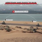 XGP Bluetooth Motorcycle Headset with Music Sharing - 2 Pack