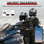XGP Bluetooth Motorcycle Headset with Music Sharing - 2 Pack