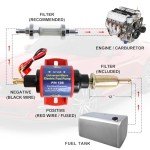 CarBole Universal 12V Micro Fuel Pump 35GPH