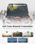 KEMIMOTO 41x25 Windshield Cover for Polaris RZR