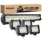 Nilight 20" 420W LED Light Bar & Pods Set