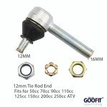 GOOFIT 12mm Adjustable Tie Rod End for ATVs
