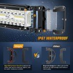 Nilight 7-Inch LED Light Bar - 2 Pack