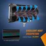 Nilight 7-Inch LED Light Bar - 2 Pack