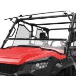 KEMIMOTO 2-IN-1 Flip Windshield for Pioneer 1000