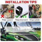 StarknightMT Teryx 800 Scratch-Resistant Flip Windshield