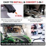 StarknightMT Teryx 800 Scratch-Resistant Flip Windshield