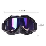 Dmeixs ATV Motocross Goggles with Colorful Lens