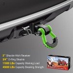 Nilight 2-Inch Shackle Hitch Receiver Towing Kit