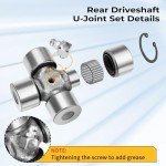 M MATI Rear Driveshaft U-Joint Set for Can-Am ATVs