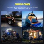 Nilight 2-Gang LED Light Bar Toggle Switch Panel