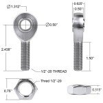 Chromoly 1/2" Heim Joint Rod End Kit
