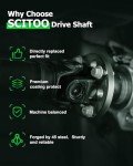 SCITOO Steel Rear Driveshaft for Jeep Wrangler