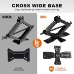 Big Red Torin Wide Base Scissor Jack 1.5 Ton