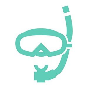 Pun Snorkel and Goggles Vinyl Decal for Outdoors